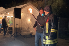 Absprache mit der Feuerwehr